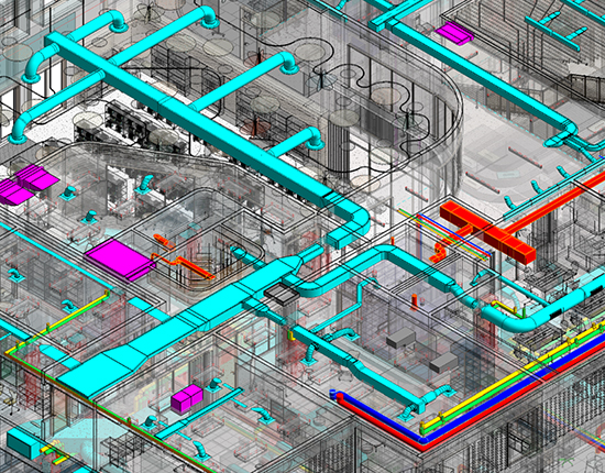 HVAC BIM Coordination for School Building, Austin