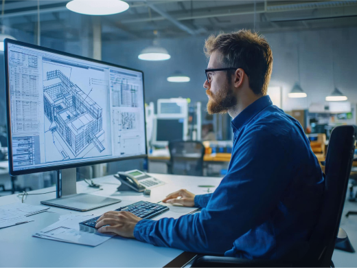 MEP BIM Modeling — engineer working on BIM model