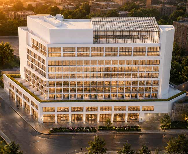 Aerial view of the Florida hospitality BIM project
